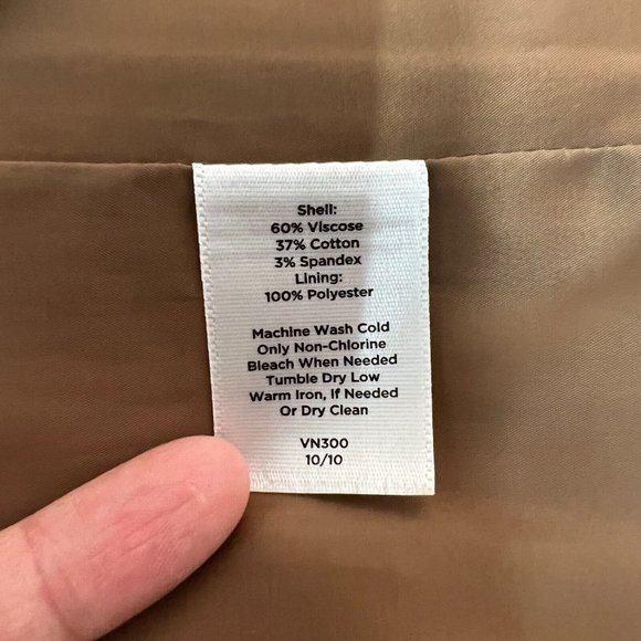 Talbots Dress Womens 12 Brown Floral Sheath Satin Sleeveless Stretch Knee Length - Picture 10 of 10